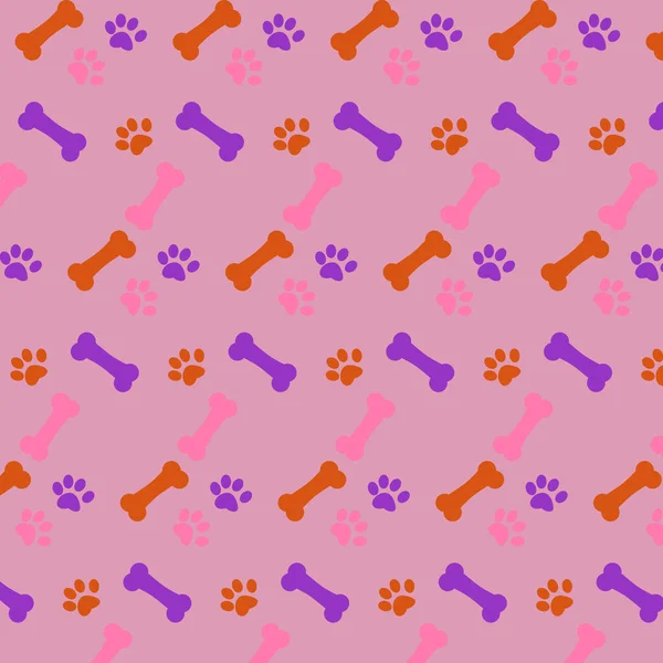 Dog Bone Seamless Pattern Vector Illustration Dog Bone Background Design — Stock Photo, Image