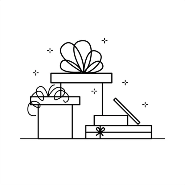 Christmas Gifts Presents Icons — Stock Photo, Image