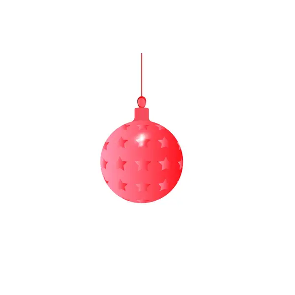 白い背景で隔離のクリスマス ボールの装飾 — ストック写真
