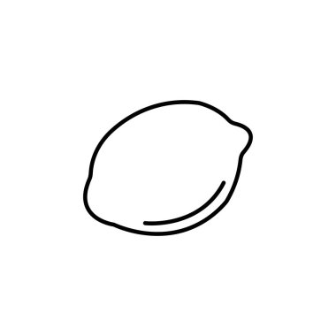 Limon ana hatları simgesi. Vektör grafikleri