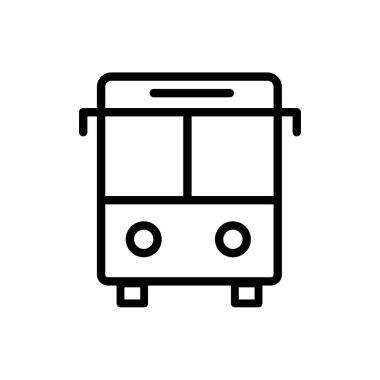 Otobüs ana hatları simgesi. Ön görünüm