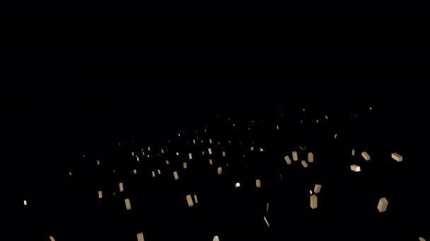 黄道带星座双鱼座过渡 透明阿尔法通道背景上的3D动画 — 图库视频影像