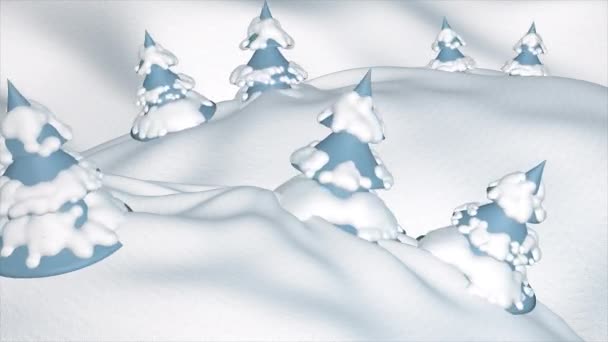 Transition Snowman Christmas Trees Transparent Background — Vídeo de stock