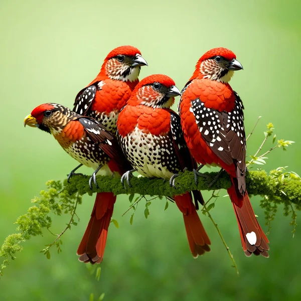 Most Beautiful Parrot Nice Looking Birds — Stock Vector