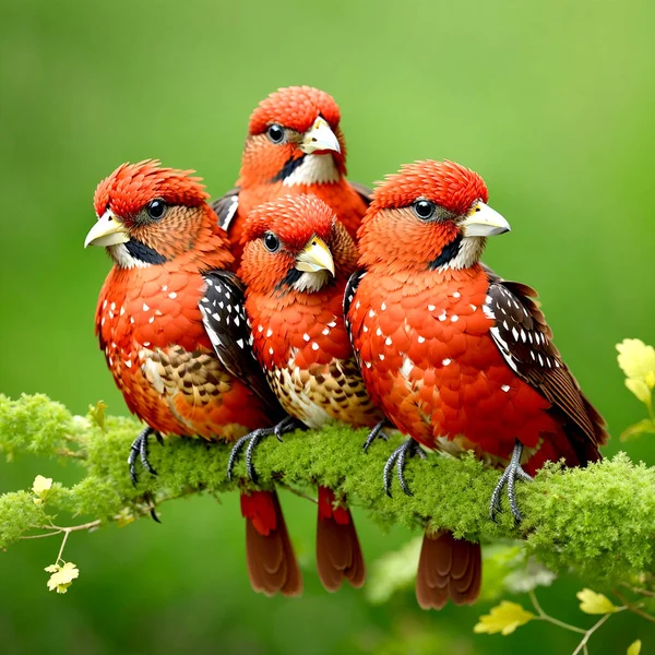 Güzel Papağan Güzel Kuşlar — Stok Vektör