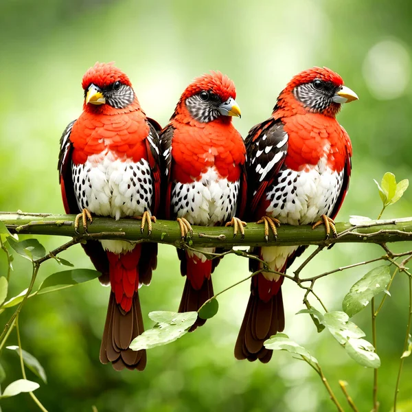 Najpiękniejsza Papuga Ładne Ptaki — Wektor stockowy