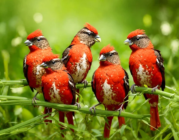 Loro Más Hermoso Pájaros Aspecto Agradable — Vector de stock