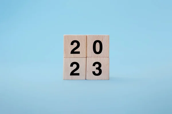 Comienzo Comienzo Del Nuevo Año 2023 Preparación Para Feliz Año Imagen de archivo