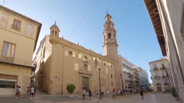 Valencia España 2023 Iglesia San Lorenzo Valencia — Vídeo de stock