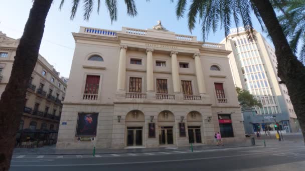 Valencia España 2023 Teatro Principal Valencia — Vídeo de stock