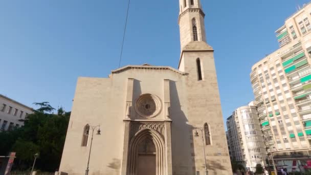 Valencia Spanyolország 2023 Church San Agustn Valencia — Stock videók