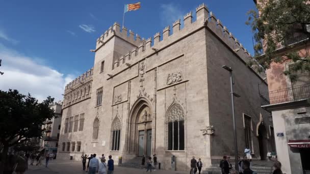 Βαλένθια Ισπανία 2023 Αγορά Του Μεταξιού Στη Βαλένθια — Αρχείο Βίντεο