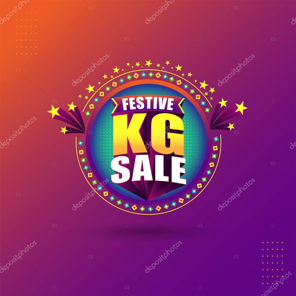 Festive KG Sale Textile Shopping Offers Logo Unit