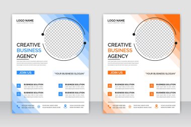 Yaratıcı iş kurumu broşür tasarımı. Pazarlama, iş teklifi, promosyon, reklam, yayın, kapak sayfası. Sosyal medya gönderi şablonu pazarlanıyor.