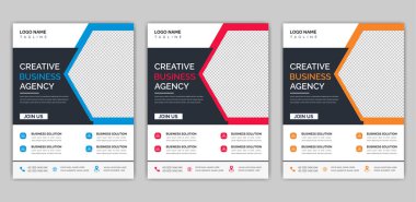 Yaratıcı iş kurumu broşür tasarımı. Pazarlama, iş teklifi, promosyon, reklam, yayın, kapak sayfası. Sosyal medya gönderi şablonu pazarlanıyor.