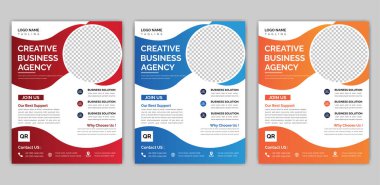 Yaratıcı iş kurumu broşür tasarımı. Pazarlama, iş teklifi, promosyon, reklam, yayın, kapak sayfası. Sosyal medya gönderi şablonu pazarlanıyor.