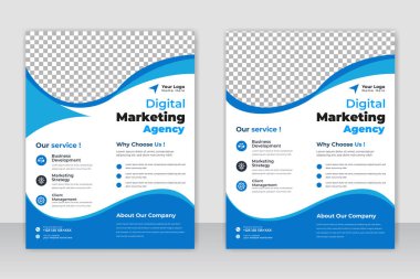 Yaratıcı iş kurumu broşür tasarımı. Pazarlama, iş teklifi, promosyon, reklam, yayın, kapak sayfası. Sosyal medya gönderi şablonu pazarlanıyor.