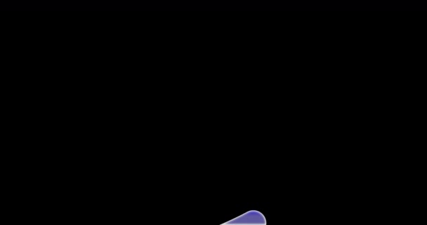 Спасибо Анимации Круглый Анимированный Черным Цветом Капельками Чернил Подходит Празднований — стоковое видео