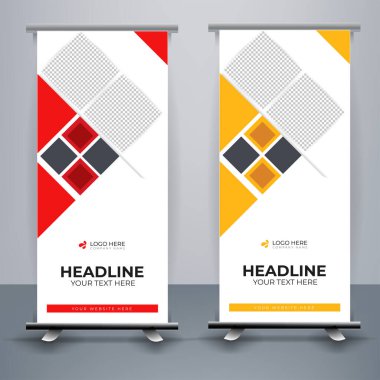 Modern sancak şablonu, Standee şablonu, X-banner şablonu, bayrak bayrağı. dikey, soyut arkaplan, tasarımı kaldır, modern x pankartı, dikdörtgen boyutu.