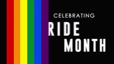 Mutlu Gurur Ayı. LGBT. Haziran. Tatil günü. LGBTQ Gurur Ayı soyut renkli arkaplan canlandırması.