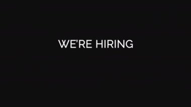 Bize katılması için eleman arıyoruz. Kinetik Tipografi ile Kelime Metni Canlandırması