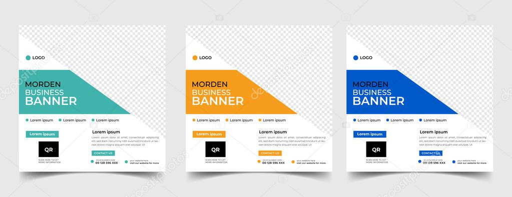 Business Digital marketing banner for social media post template