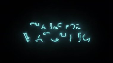 Beyaz arka planda Metin Animasyonu 'nu izlediğiniz için teşekkürler. Yüksek kalite 4K görüntü.