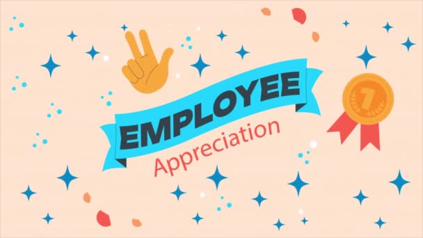 従業員の感謝の日 ビデオ — ストック動画