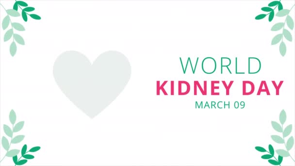World Kidney Day Video — Stock Video