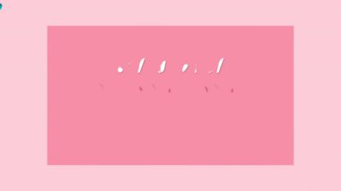 Mutlu Kadınlar Günü Tebrik Hareketi Grafiği veya Canlandırması