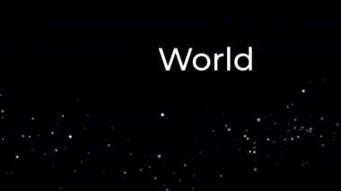 Siyahi arkaplan renginde Öğretmenler Günü Animasyon Metni. Dünya çapındaki Öğretmenler Günü kutlamaları için harika..