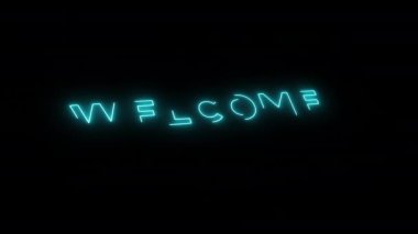 Kanal neon ışığı animasyonuma hoş geldiniz. 4k video