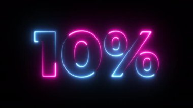 Neon video animasyon işareti. Neon etkisi 4K Video Hareketi CanlandırmasıName.