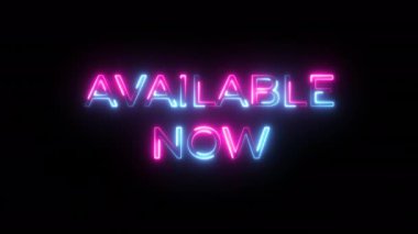 Neon video animasyon işareti. Neon etkisi 4K Video Hareketi CanlandırmasıName.