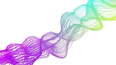 Türbülans dalga çizgileri arkaplan ile soyut şablon arka planı. Dalga, eğri büğrü, neon, fütürist, parlak.