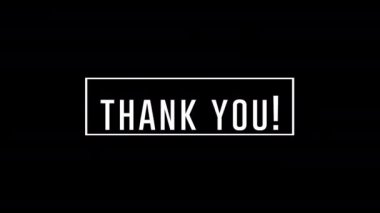 Reklam tanıtım metni animasyon videosu için teşekkürler. Yüksek kalite 4K görüntü