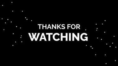 Metin tipografi animasyonu 4k videosunu izlediğiniz için teşekkürler