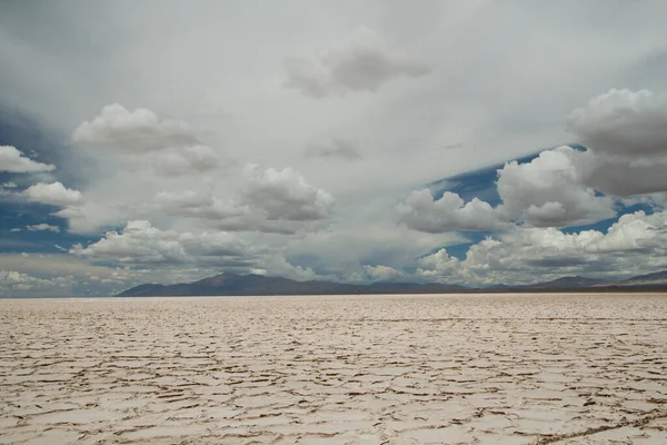 Φυσικό Επίπεδο Αλάτι Καταπληκτικό Έρημο Τοπίο — Φωτογραφία Αρχείου