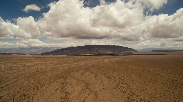Woestijnlandschap Zicht Dorre Omgeving Canyon Woestijnflora Zand Rotsachtige Bergen Met — Stockfoto