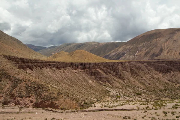 Paisaje Del Desierto Vista Las Montañas Acantilados Arenisca Valle Bajo — Foto de Stock