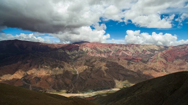 Idylická Krajina Krásnými Horami Panorama Pohled Malebné Hory Andes Argentina — Stock fotografie