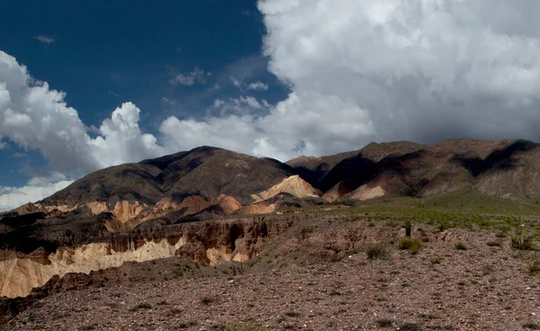 Sopečná Krajina Vysoko Cordillera Panorama Pohled Skalnaté Hory Vyprahlou Zemi — Stock fotografie