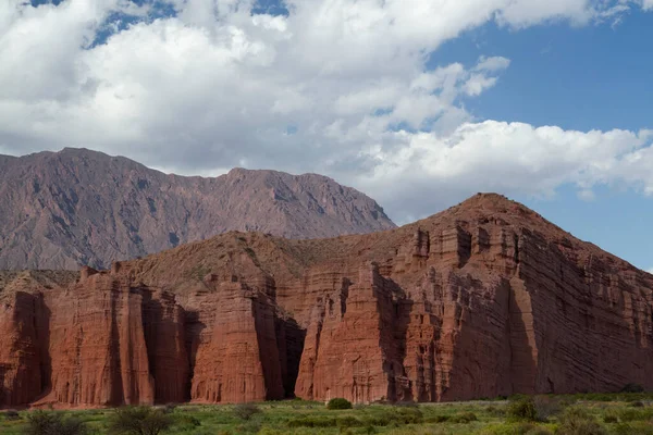 Geologie Blick Auf Die Felsformationen Aus Rotem Sandstein — Stockfoto