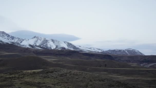 Вулканічний Ландшафт Осінь Андах Жовті Луки — стокове відео