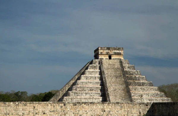 Arquitetura Cultura Civilização Maia Chichen Itza Ruínas Pirâmide Pedra — Fotografia de Stock
