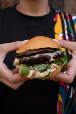 Lezzetli Türk yemekleri, üst manzara.