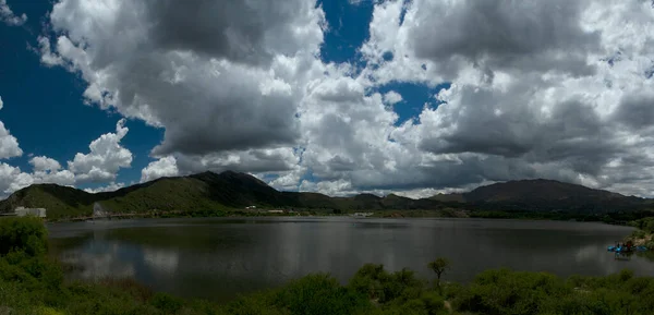 Vista Panorâmica Reservatório Potrero Los Funes San Luis Argentina Floresta — Fotografia de Stock