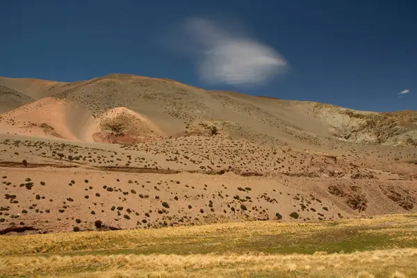 Natürliche Textur Und Farben Schöne Aussicht Auf Sanddünen Berge Grüne — Stockfoto