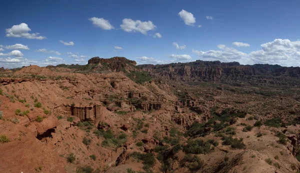 Canyon Rosso Vista Panoramica Del Deserto Arido Arenaria Scogliere Rocciose — Foto Stock