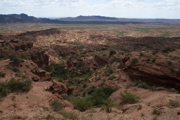 Окружающая Среда Панорама Красного Каньона Вид Пустыню Скалы Песчаники Вазы — стоковое фото